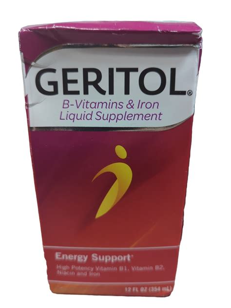 Geritol Liquid Vitamin And Iron Supplement 12 Oz High Potency B