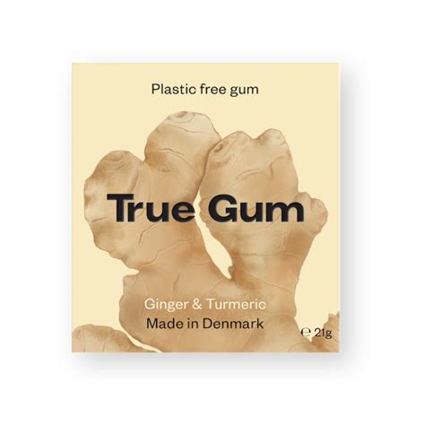 True Gum Plastic Free Lemon Chewing Gum 21g Siradis