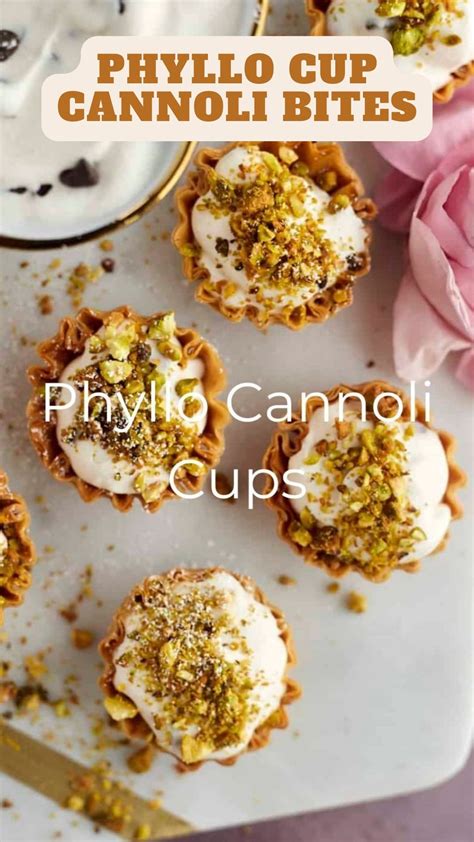 Phyllo Cup Cannoli Bites 9am Chef