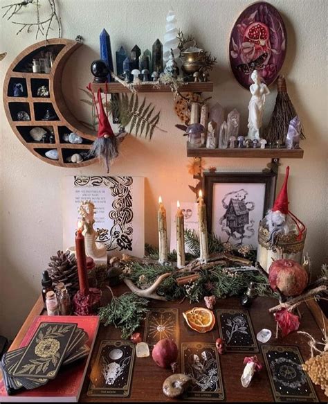 Pin By Ma B On Decor Wiccan Decor Witchcraft Altar Altar Ideas Sacred Space