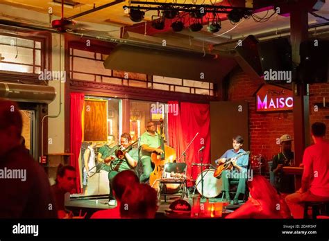 Jazz Band Performing In Maison Jazz Bar On Bourbon Street In New