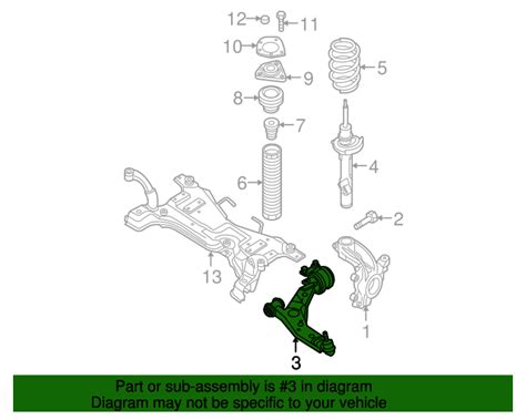 C51334300 Lower Control Arm 2004 2015 Mazda AutoNationParts