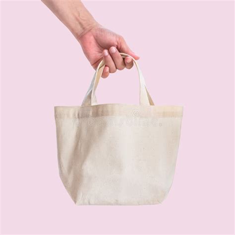 Eco Cotton Tote Bag Mock Up White Shopping Fabric Cloth Sack With