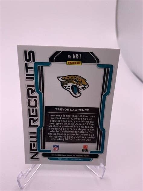 2021 Prizm Trevor Lawrence New Recruits NR 1 Jacksonville Jaguars RC