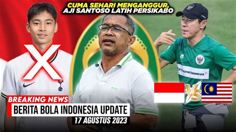 Sehari Menganggur Aji Santoso Latih Persikabo Sty Geber Timnas U