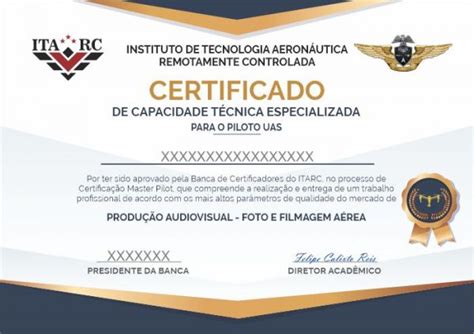 Certifica O Para Pilotos De Drones Master Pilot Itarc