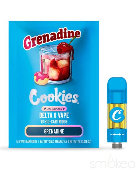 Cookies 1g Delta 8 Vape Cartridge W Live Terpenes Grenadine