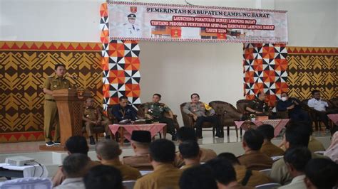 Perbup Lampung Barat Pedoman Penyusunan APBPekon Terbit Dilaunching Pj