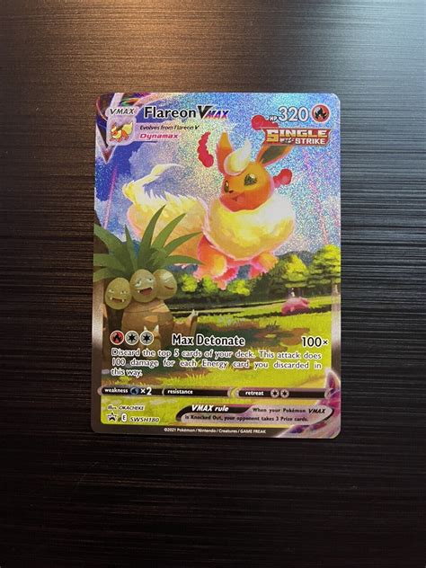 Pok Mon Tcg Flareon Vmax Alt Art Black Star Promo Swsh Premium