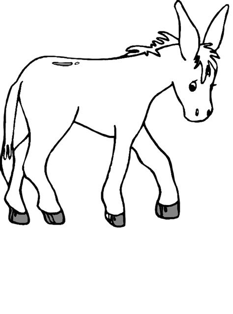 Free Printable Donkey Coloring Pages For Kids