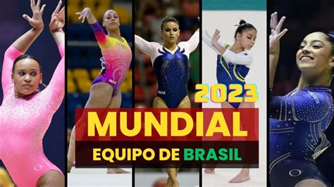 El Equipo Brasile O Para El Campeonato Mundial De Gimnasia Art Stica