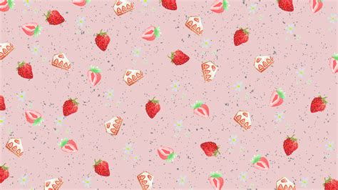 Strawberry Desktop Wallpaper Cute Laptop Wallpaper Strawberry