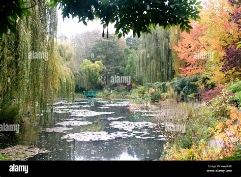 Autumn In Claude Monets Garden Giverny Normandy France Stock Photo