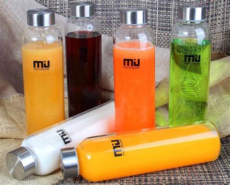 Put All Your Fancy Juice And Seltzer Water In These Fancy Glass Bottles