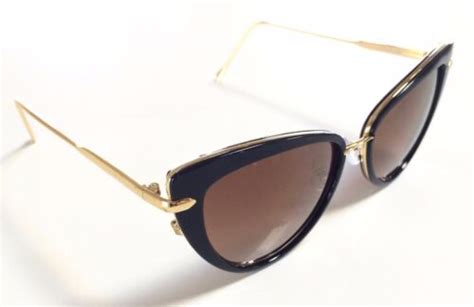 Designer Fashion Cat Eye Metal Frame Women Sunglasses Mirrored Color