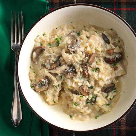 Risotto With Chicken And Mushrooms Recipe How To Make It