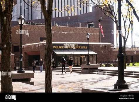 New York City Police Headquarters Visitors Entrance One Police Plaza