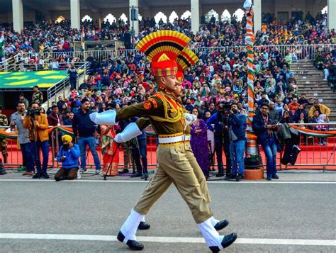 Amritsar Beating Retreat Ceremony At The Attari Wagah Border