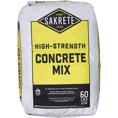 Sakrete High Strength Concrete Mix The Home Off