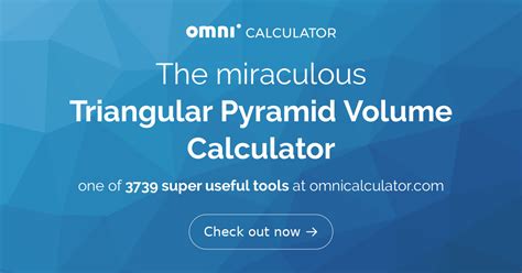 Triangular Pyramid Volume Calculator