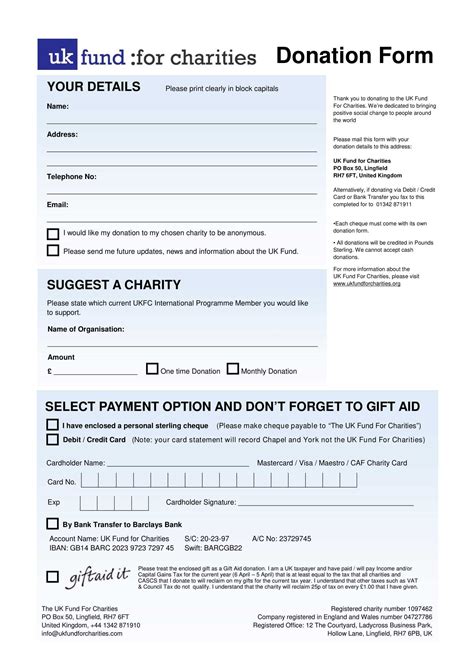 Free 5 Charity Donation Forms In Pdf Ms Word Regarding Organ Donor Card Template Best