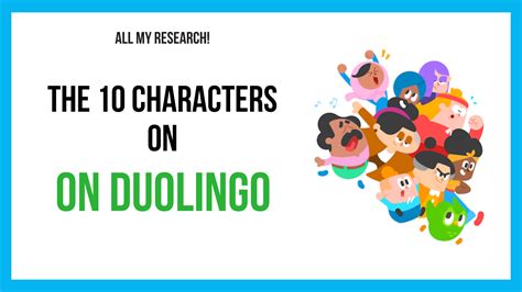 Duolingo Characters In Everything You Need And Want To