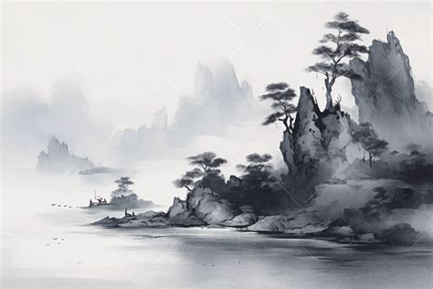 中国风山水水墨画素材 中国风山水水墨画模板 中国风山水水墨画图片免费下载 设图网