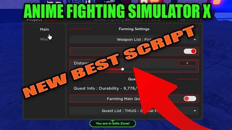 Anime Fighting Simulator X Hackautofarm Mob Quest Skill Anime