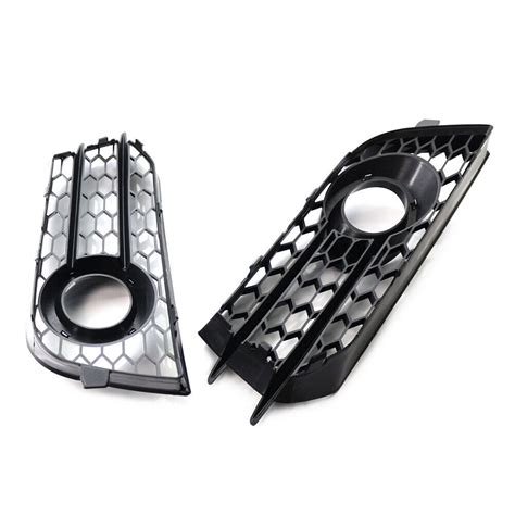 Pcs Abs Front Bumper Fog Light Grille Cover For Audi A X