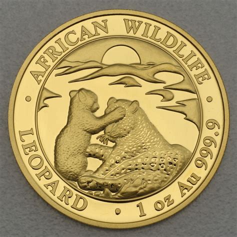 Goldmünze 1oz Somalia Leopard 2019 African Wildlife Serie kaufen