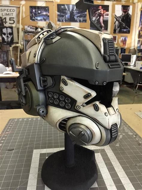 Titanfall Imc Pilot Helmet Final Paint And Detailing Before Decals And