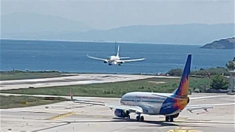 Skiathos Airport Different Views Youtube