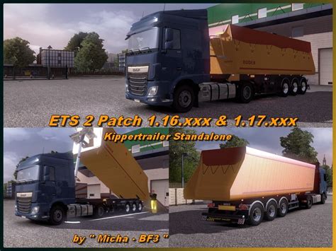 ETS2 Tipper Trailer Bodex v 1 16 1 17 Standalone Trailer Mod für