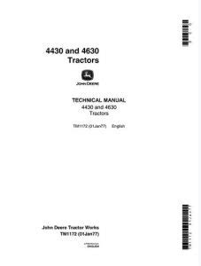 John Deere 4430 and 4630 Tractors Technical Manual – John Deere Manual