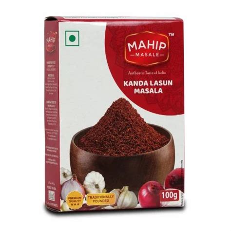 Mahip Kanda Lasun Masala Packaging Size 100 G At Rs 60 Pack In Mumbai