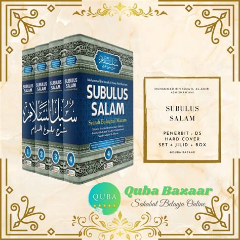 Jual Kitab Subulus Salam Syarah Bulughul Maram Set 4 Jilid Box