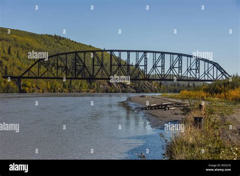 Nenana River Bridge, Nenana, Alaska, USA Stock Photo - Alamy