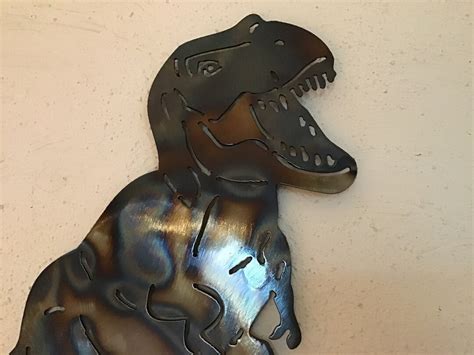 T Rex Wall Art Dinosaur Metal Art Jurassic Park Dinosaur Theme Room