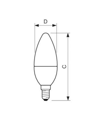 Led Candle Lamp Master W V Dimmable Classic Candle Lamp Ledcandle