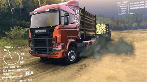 SCANIA R730 Logging NS Spintires Mods Mudrunner Mods Snowrunner