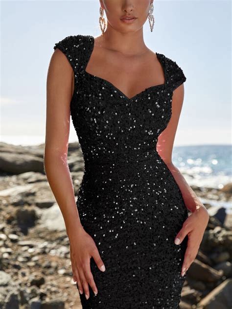 Mermaid Hem Sequin Prom Dress SHEIN USA