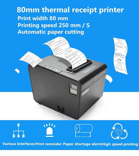 Pos Kassa 80 Mm Thermische Printer Usb Netwerk Poort Auto Papier