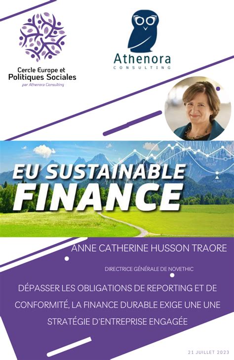 Actualités La finance durable un projet d entreprise engagée