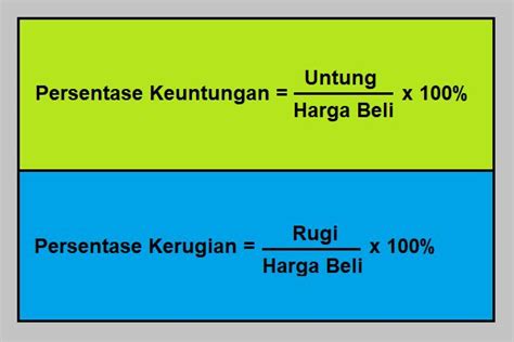 Cara Menghitung Persentase Untung Dan Rugi