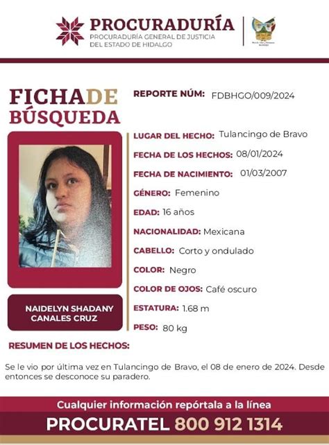 Piden Ayuda Para Encontrar A La Menor Naidelyn Shadany Lleva Una