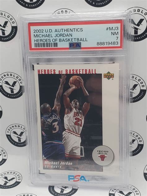 2002 Ud Authentics Michael Jordan Mj3 140198 Heroes Of Basketball