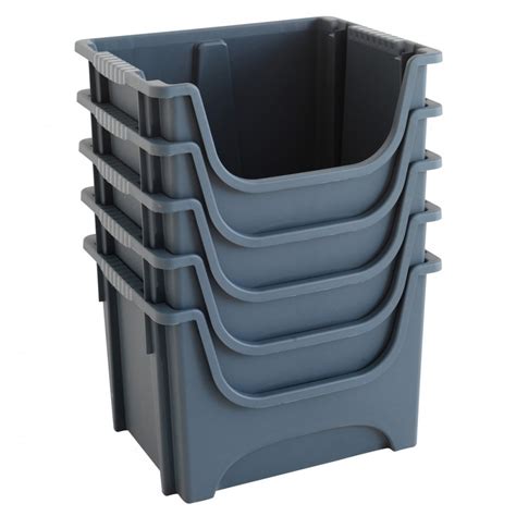 Large Picking Bins Heavy Duty 50 L Litre Parts Bin Storage Boxes Stack