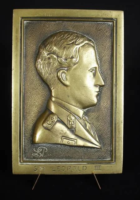 M Daille Plaque Sa Majest L Opold Iii Roi De Belgiques Des Belges