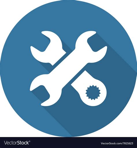 Repair Service Icon Flat Design Royalty Free Vector Image