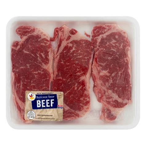 Save On Stop And Shop Beef New York Strip Steak Boneless Thin Order